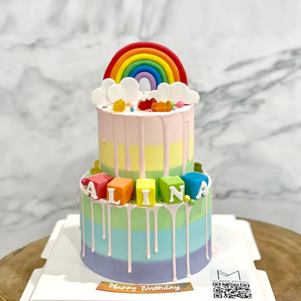 Little Rainbow Cake