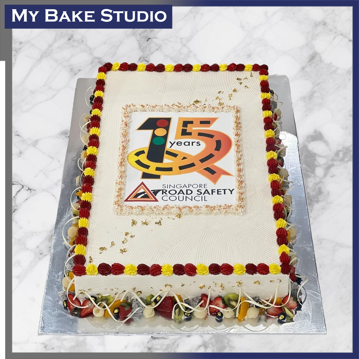1325 Rectangle Corporate Cake