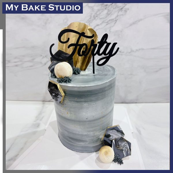 Hexagon Concrete Cake