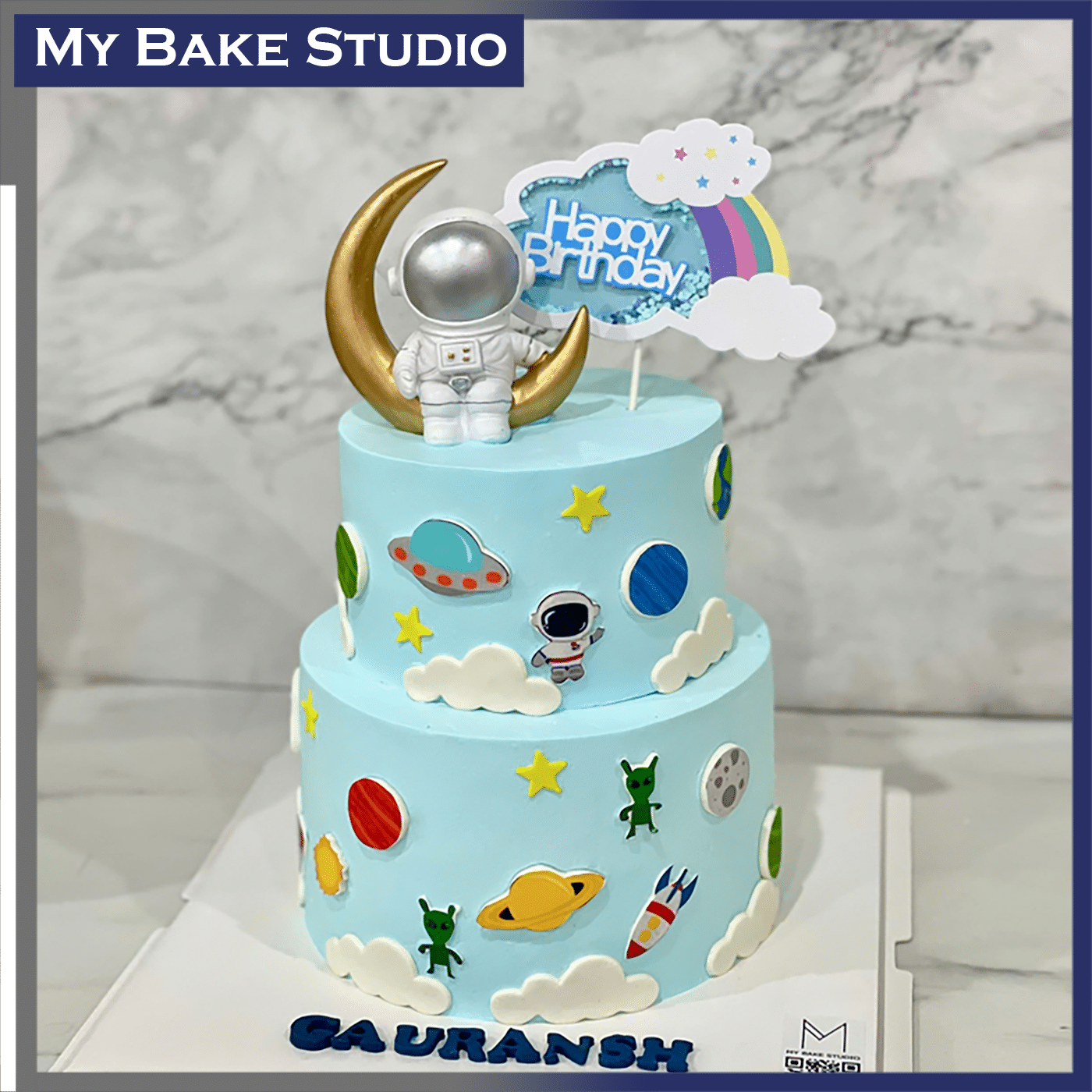 Cool Space Themed Cake Come Decorate A Space Cake With Me 