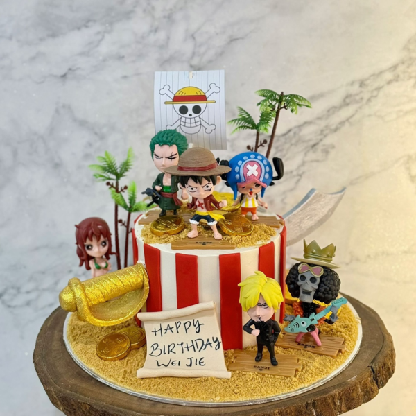 One Piece Pirate King Cake