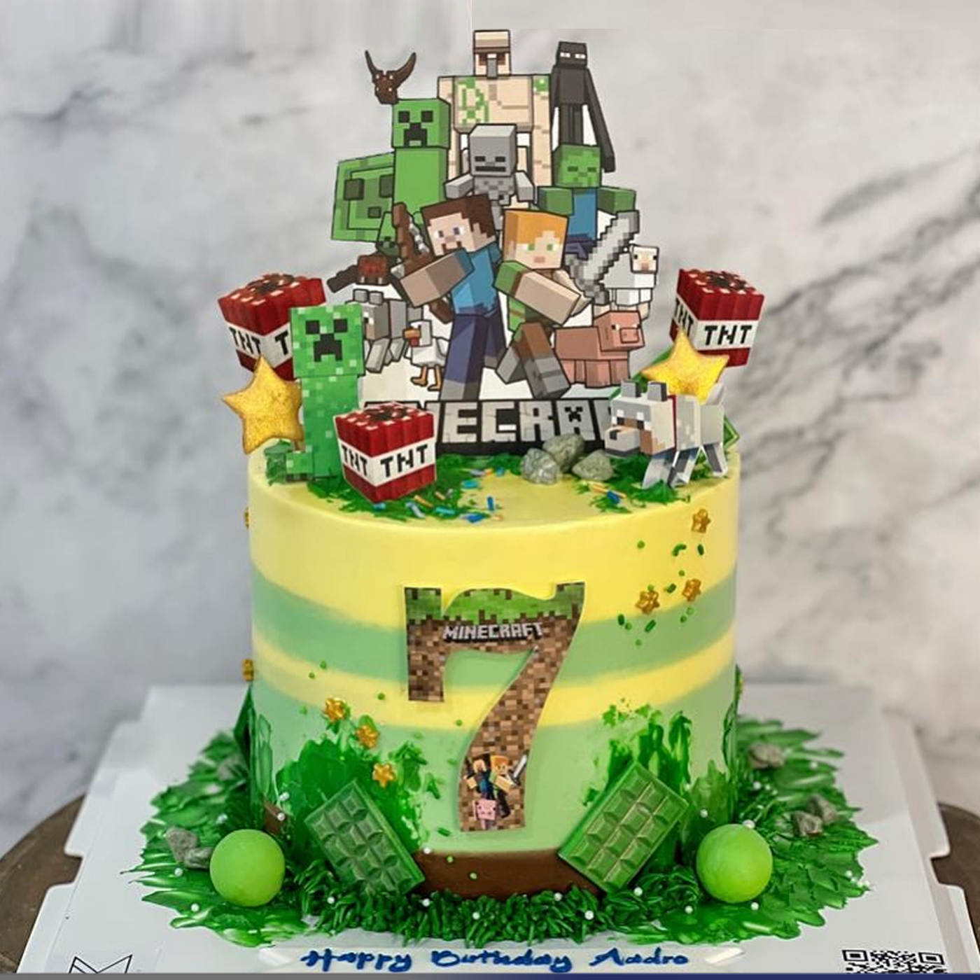 0164 Minecraft Mine stop Cake
