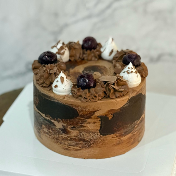 Dark Chocolate Cherry Cake