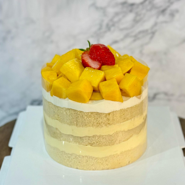 Mango Custard Cake