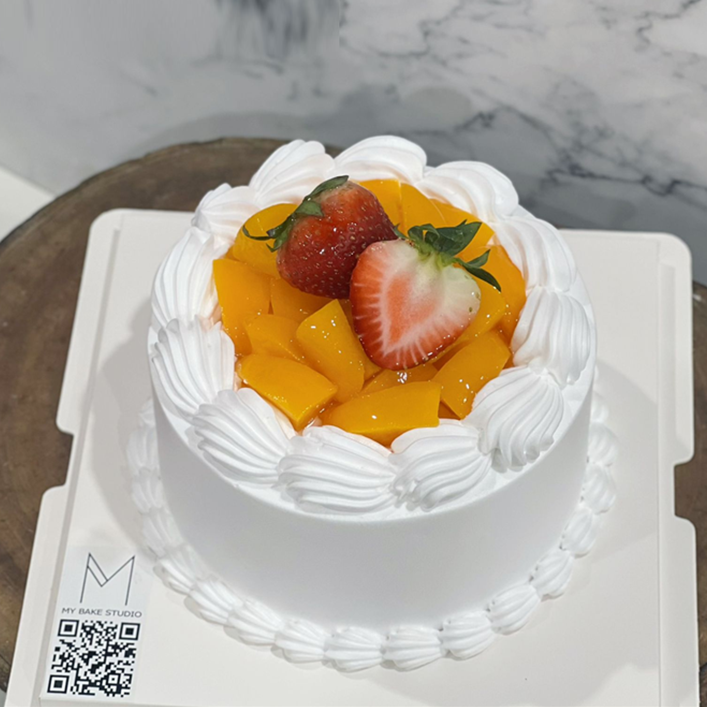 Strawberry Peach Cake