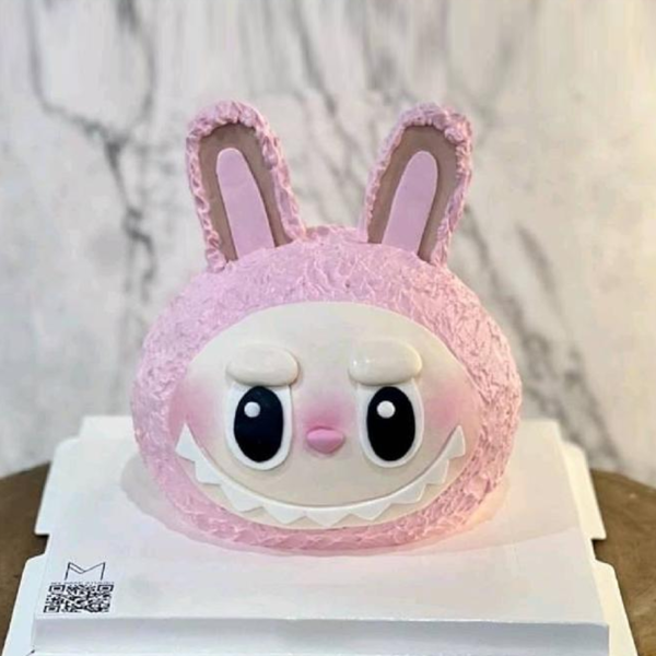 3D Pink Labubu Cake