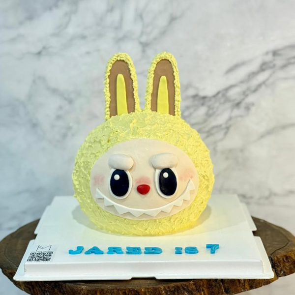 3D Yellow Labubu Cake