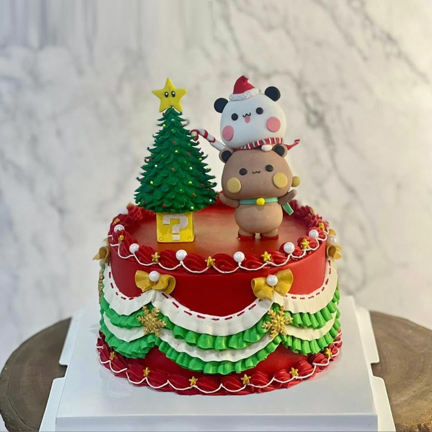 Christmas decoration cake
