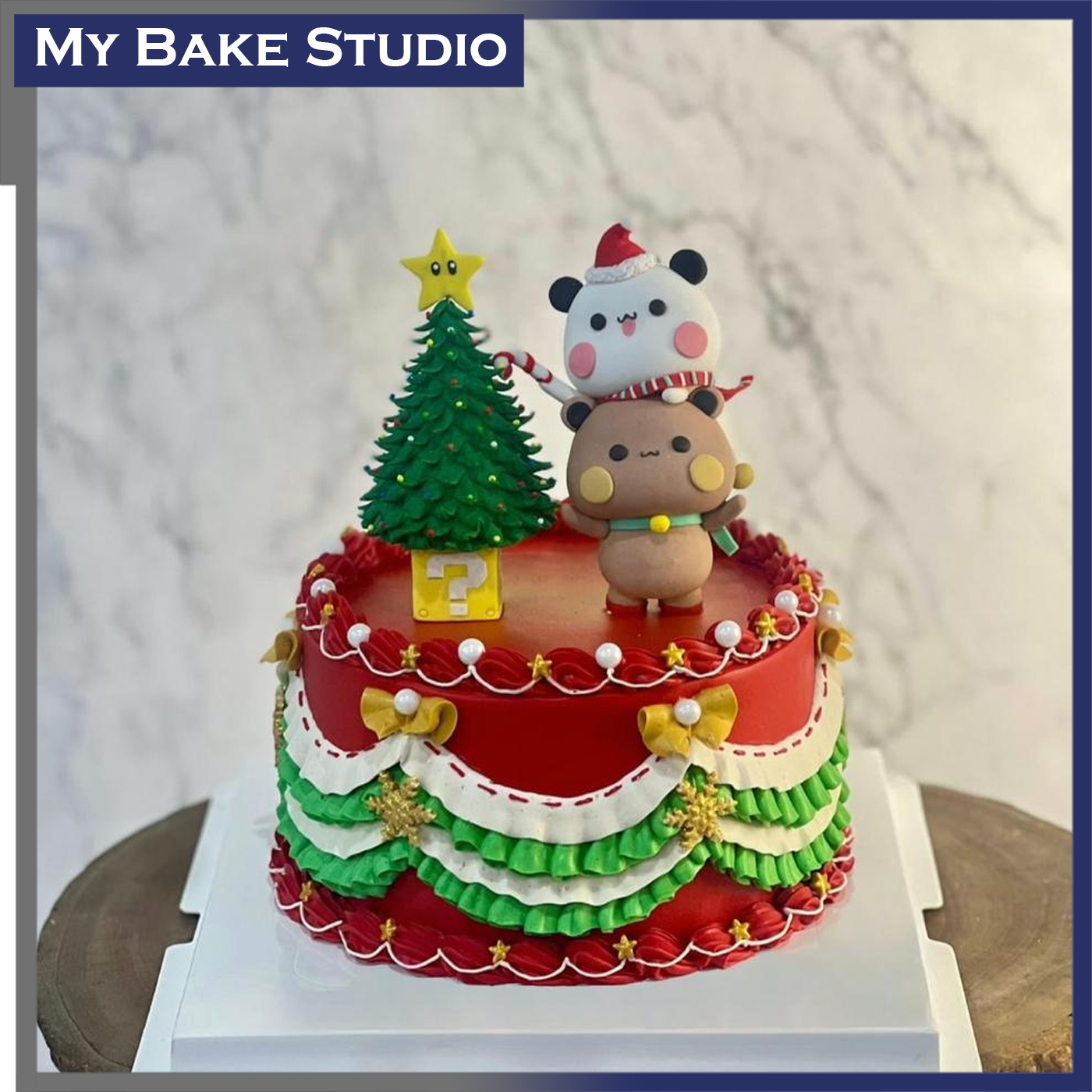 Christmas decoration cake