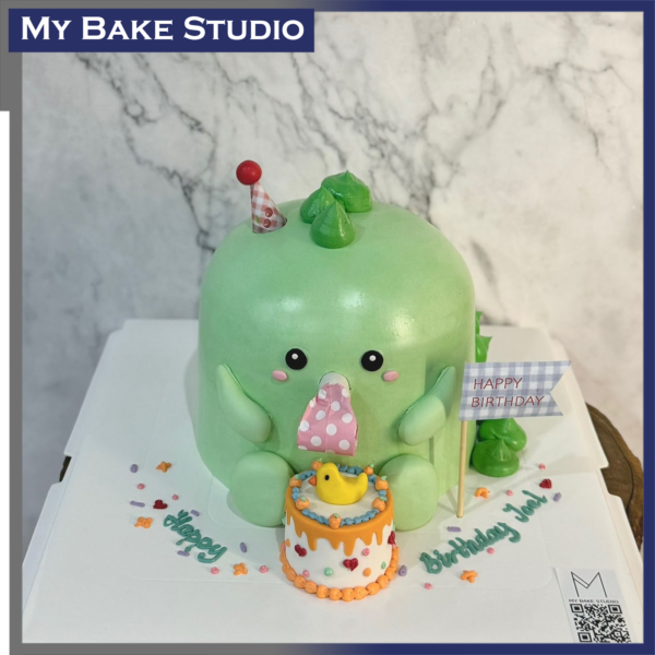 Party Blower Dino Cake