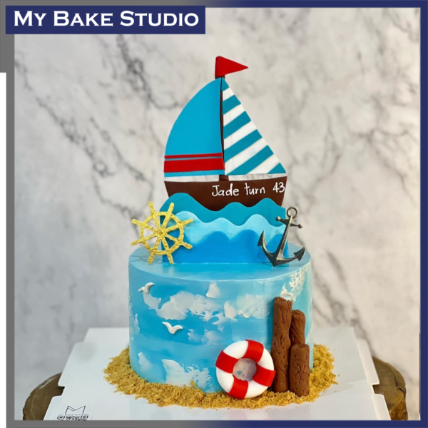 Captain Sailor Ship Cake