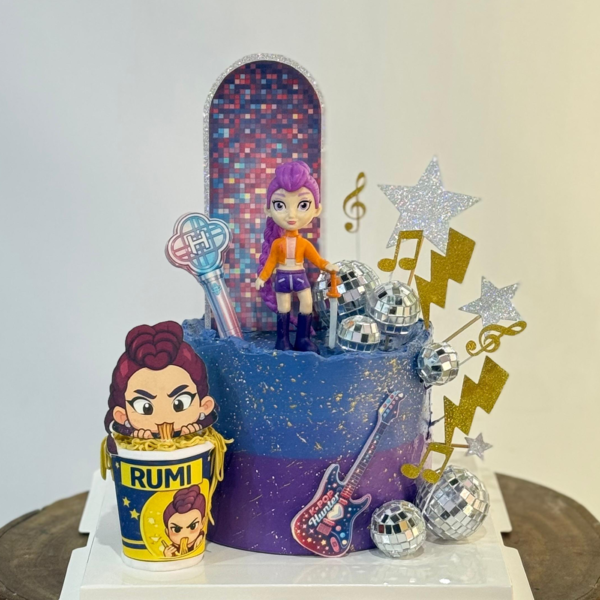 K-Pop Demon Hunter Disco Rumi Cake