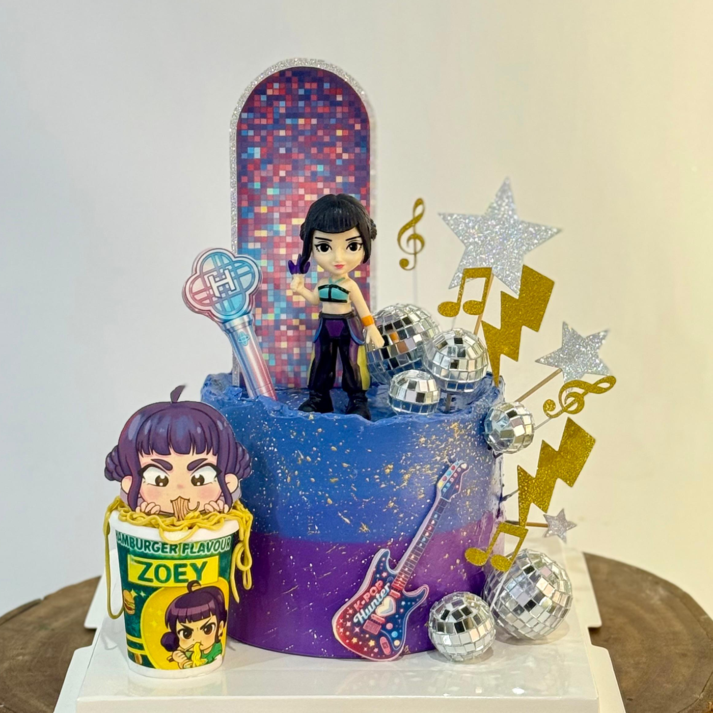 K-Pop Demon Hunter Disco Zoey Cake