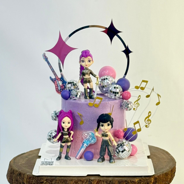 k-Pop Demon Hunter Disco Cake