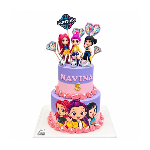0228 kpop demon hunter trio 2tier cake 720x720