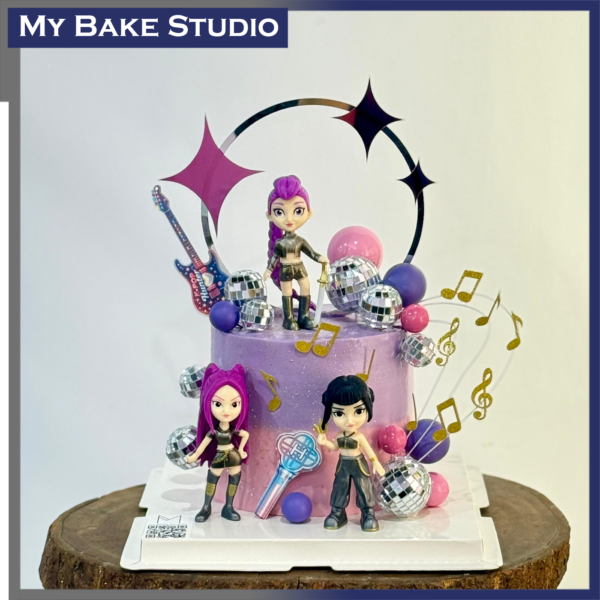 k-Pop Demon Hunter Disco Cake