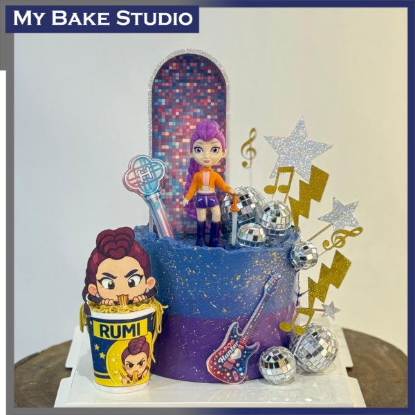 K-Pop Demon Hunter Disco Rumi Cake