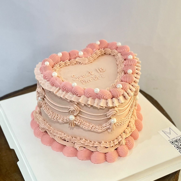Victorian Heart Cake