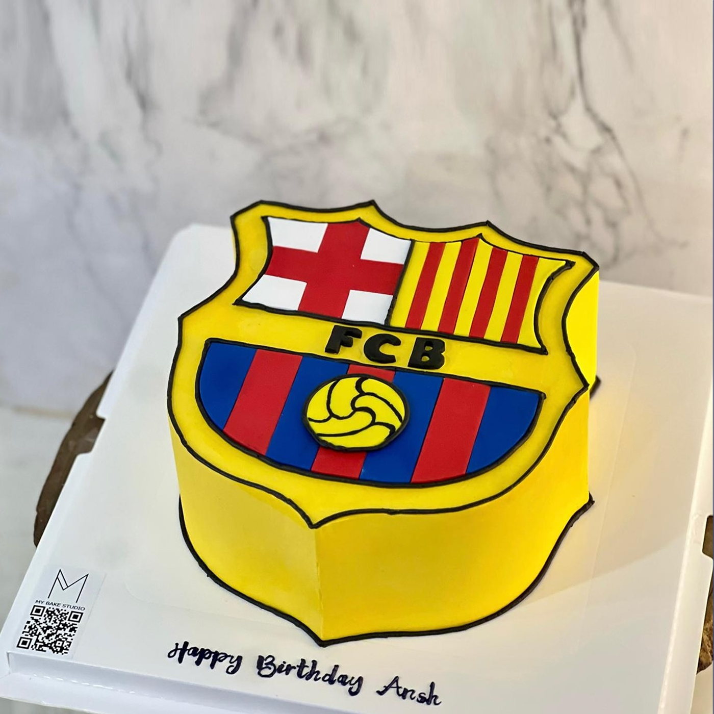 0169 Barcelona Logo Cake