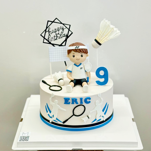 Badminton Player Cake